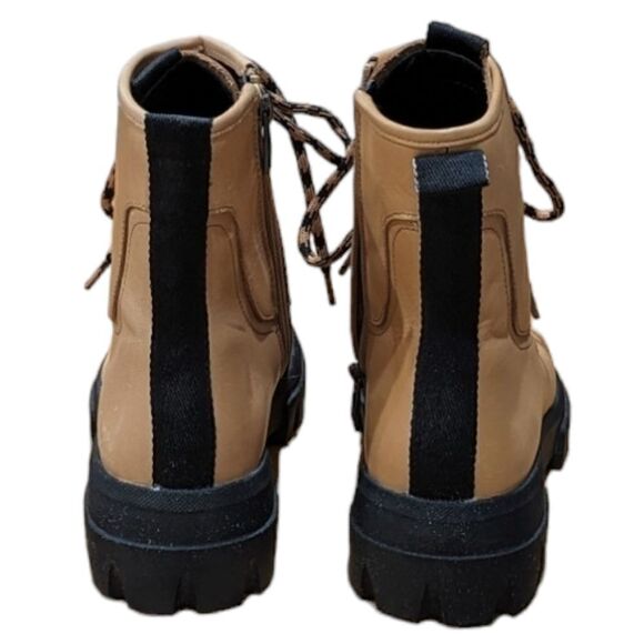 Franco Sarto Women's Robbie Ankle Lace up Combat Boot in Camel Size 7M - Picture 6 of 8